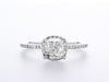 14K White Halo Engagement Ring (1.29Ctw) - mydiamond.ca