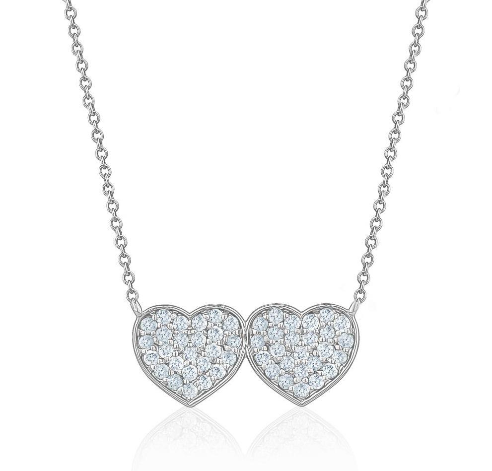 2Love Hearts Pendant (0.42Ctw) - mydiamond.ca