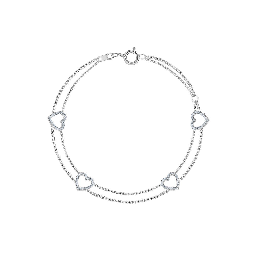 4 Heart Diamond Bracelets - mydiamond.ca