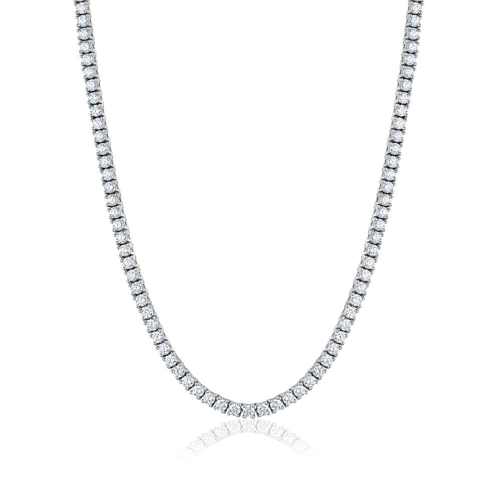 4 Prong Diamond Eternity Necklace (11.80ctw) - mydiamond.ca