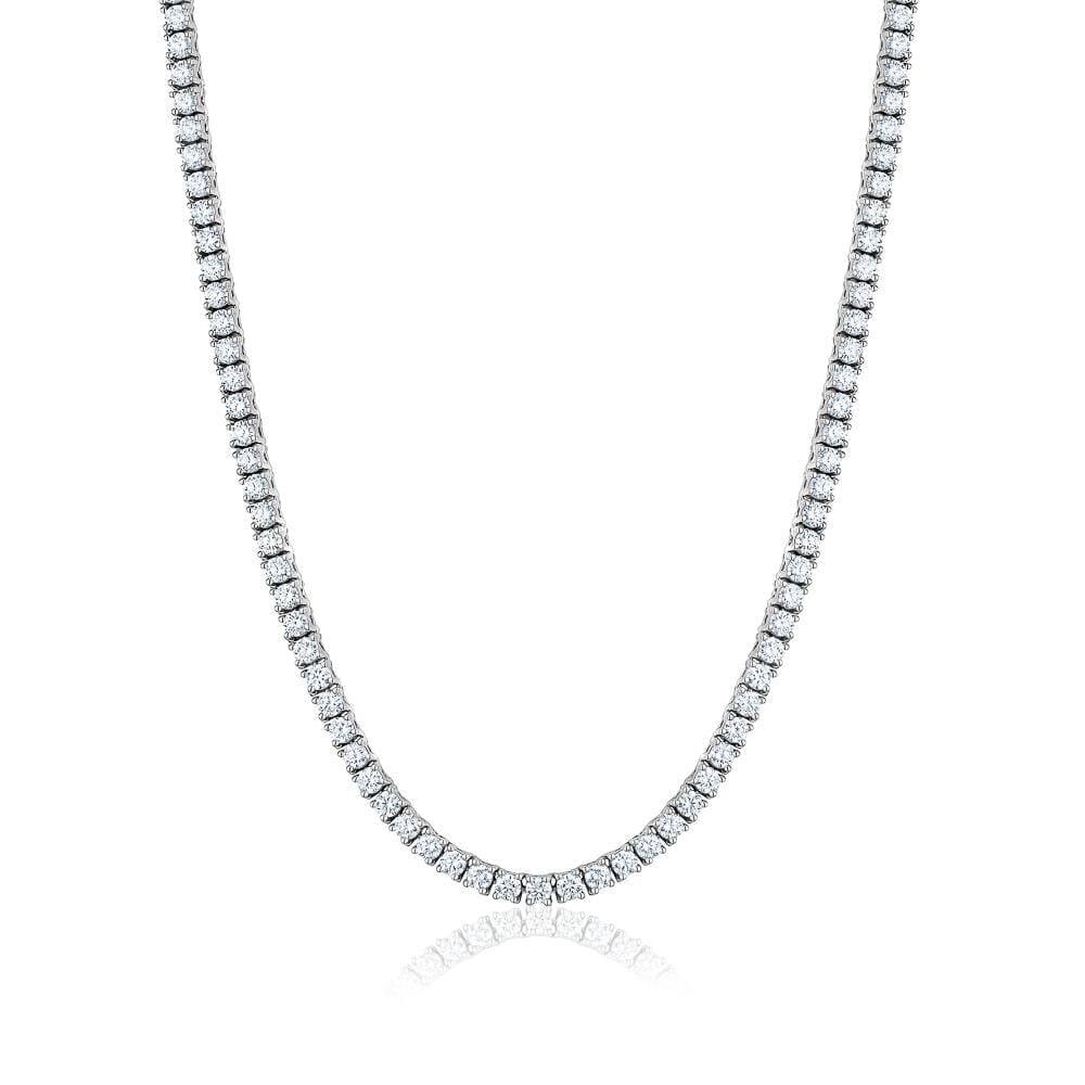 4 Prong Diamond Eternity Necklace (5.69ctw) - mydiamond.ca