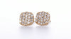 Cushion Pave Diamond Earring (0.20Ctw)