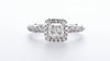 Swirl Cushion Diamond With Princess Shape Halo Engagement Ring (1.48Ctw)