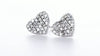 Boucle d'Oreille Coeur Diamant (0.30Ctw)