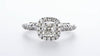 Swirl Cushion Halo Engagement Ring (1.54Ctw)