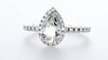 Bague de Fiançailles Halo en Forme de Poire (1.27Ctw)
