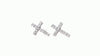 Boucle d'Oreille Diamant Croix (0.12Ctw)