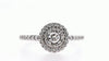 Double Halo Diamond Ring (0.50Ctw)