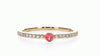 Bague Saphir Rose Acidulé (0.21Ctw)