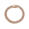 8mm Cuban Link Diamond Bracelet - mydiamond.ca