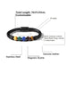 Nature 5 Color Stone Leather Bracelet