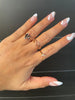 Bezel Diamond Initial Ring - mydiamond.ca