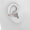 Boucle d'oreille torsadée