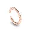 Boucle d'oreille torsadée