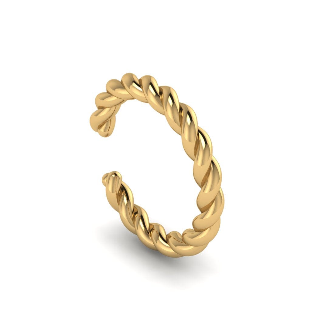 Boucle d'oreille torsadée