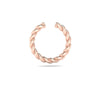 Boucle d'oreille torsadée
