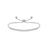 2 Row Diamond Bar Zip Bracelets
