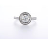 Bezel Halo Diamond Engagement Ring (1.00Ctw) - mydiamond.ca