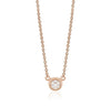 Bezel Solitaire Pendant (0.10Ctw) - mydiamond.ca