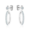 Bezel Stud Diamond Jacket Hoops - mydiamond.ca