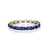 Blue Sapphire Baguette Eternity Ring - mydiamond.ca