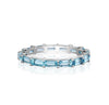Blue Topaz Baguette Eternity Ring - mydiamond.ca