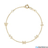 Bracelet With Diamond Letters - mydiamond.ca