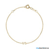 Bracelet With Diamond Letters - mydiamond.ca