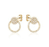 Circle In Circle Diamond Earrings (0.45Ctw) - mydiamond.ca