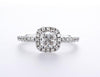 Cushion Cut Halo Engagement Ring (1.40Ctw) - mydiamond.ca