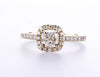 Cushion Cut Halo Engagement Ring (1.40Ctw) - mydiamond.ca