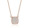 Cushion Pave Necklace (0.30Ctw) - mydiamond.ca