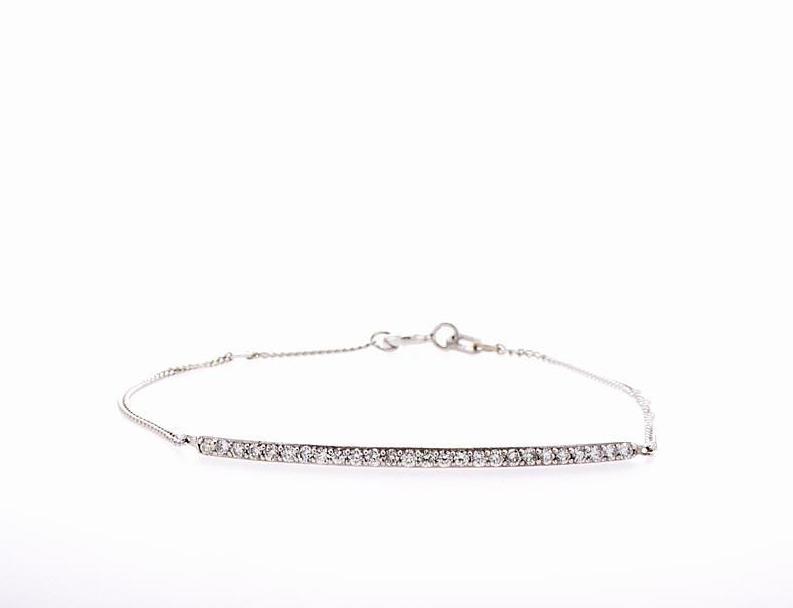 Diamond Bar Bracelet (0.30Ctw) - mydiamond.ca