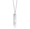 Diamond Rectangle Initial Necklace - mydiamond.ca