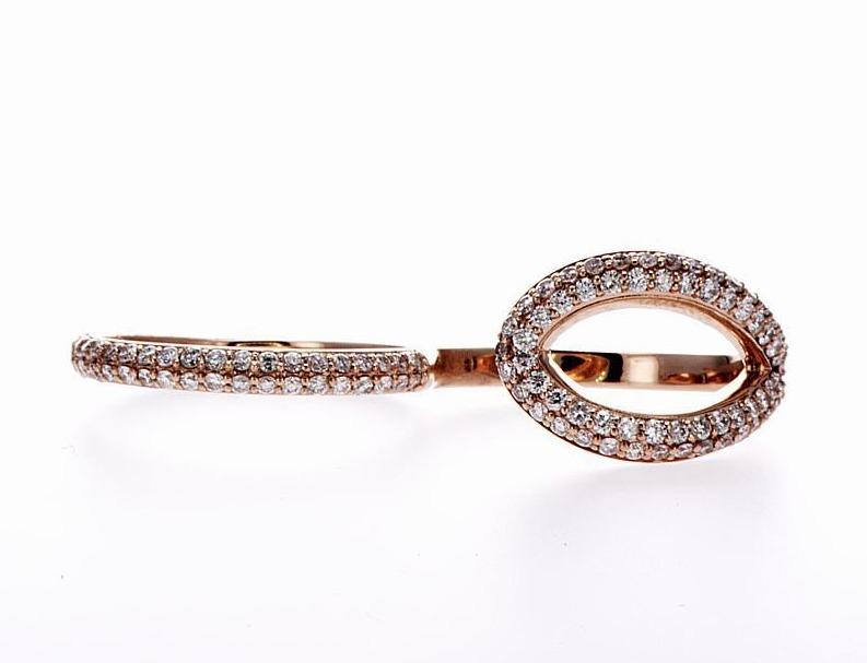 Double Diamond Ring (0.77Ctw) - mydiamond.ca