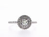 Double Halo Diamond Ring (0.65Ctw) - mydiamond.ca
