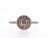 Double Halo Diamond Ring (0.65Ctw) - mydiamond.ca