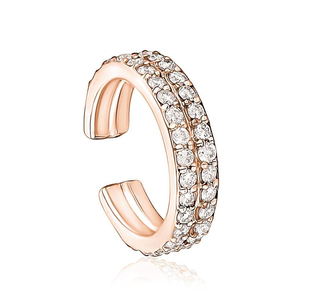 Double Roe Diamond Ear Cuff - mydiamond.ca
