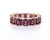 Pink Tourmaline Emerald Cut Eternity Ring - mydiamond.ca