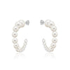 Graduated Pearl Hoops - mydiamond.ca