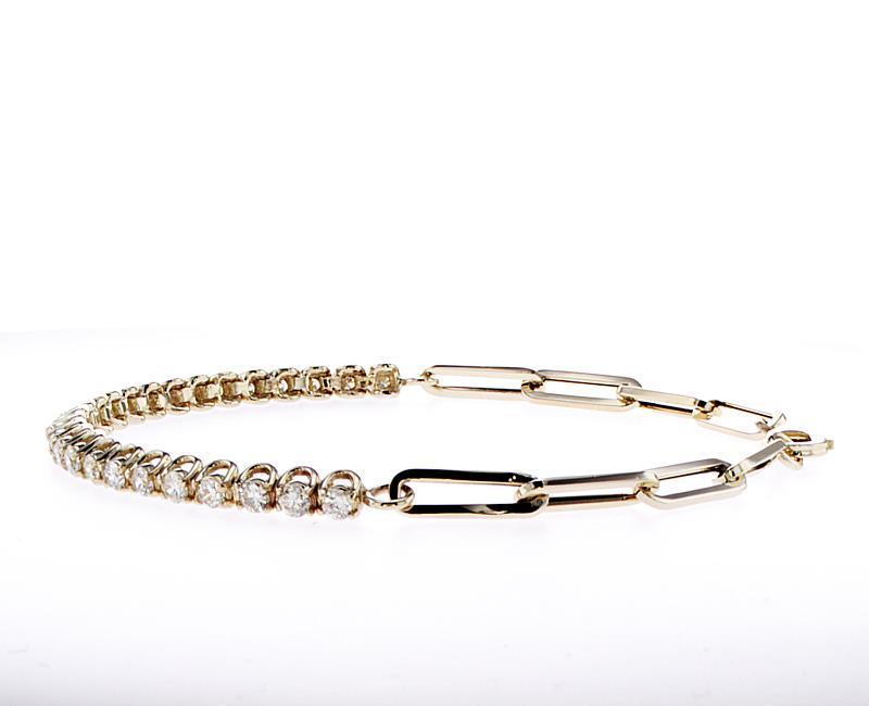 Half and Half Diamond Bracelet - mydiamond.ca