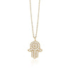 Large Hamsa Diamond Necklace (0.47Ctw) - mydiamond.ca