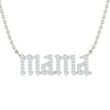 Mama diamond necklace with round brilliant cut diamonds in 14k gold - Shop now at MyDiamond.ca