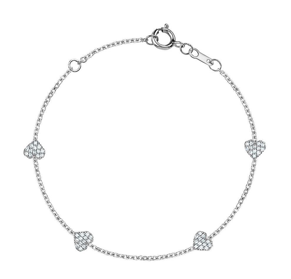 My Mini Heart Pave Beacelet - mydiamond.ca
