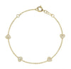 My Mini Heart Pave Beacelet - mydiamond.ca