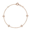 My Mini Heart Pave Beacelet - mydiamond.ca