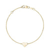 MY SINGLE HEART BRACELET Bracelets Mydiamond 14K YELLOW GOLD