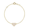 My Single Heart Pave Bracelet - mydiamond.ca