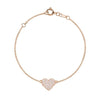 My Single Heart Pave Bracelet - mydiamond.ca
