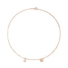 Necklace With Diamond Letters - Center